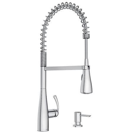 Shop for moen kitchen faucets in shop kitchen faucets by brand. MOEN Essie Single Handle Pre-Rinse Spring Pulldown Kitchen ...