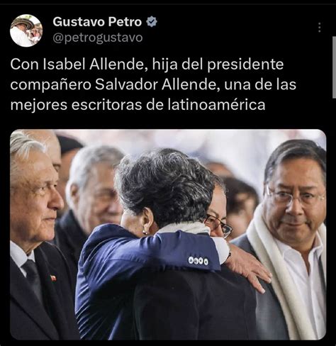 El Error Del Presidente De Colombia Hija Del Presidente Allende Una