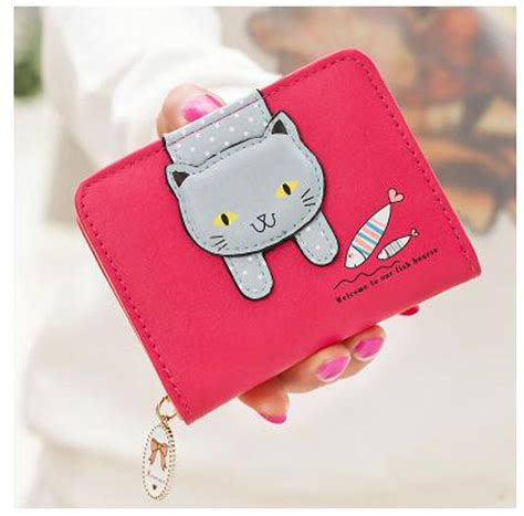 Maybe you would like to learn more about one of these? Women Cute Cat Wallet Small Zipper Wallet Leather Coin Purse Card Holder Wallet 1219-in Wallets ...