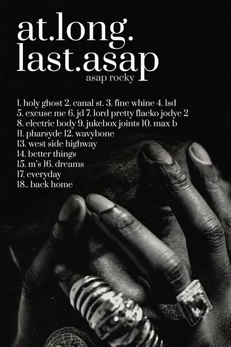Aap Rocky 90s Atlonglastaap Tracklist Poster Defining
