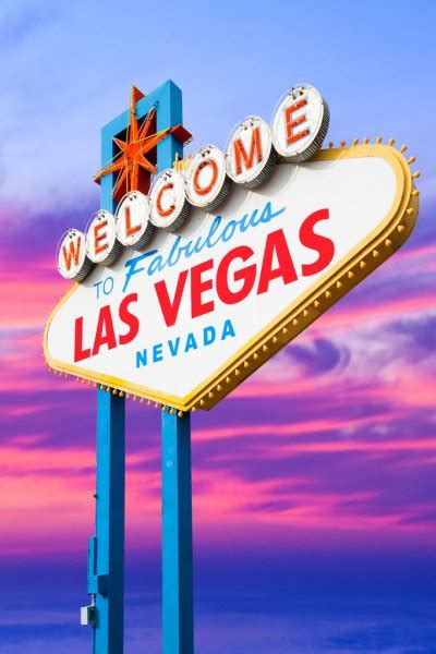 Blank Welcome To Las Vegas Neon Sign — Stock Photo