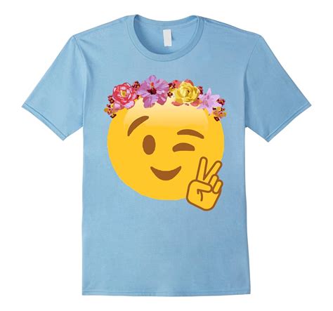 Peace Emoji Laughing Flower Crown T Shirt Sfs Sunflowershirt