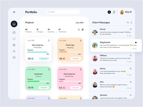 Project Management Dashboard Uxui Design By Hira Riaz For Upnow