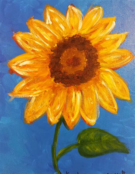 Angela Anderson Art Blog Sunflower Paintings Kids Art Lessons