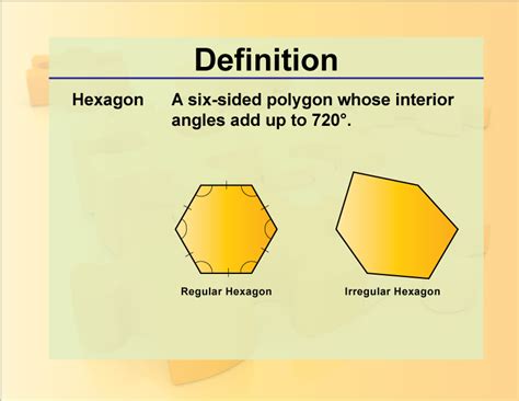 Definition Geometry Basics Hexagon Media4math