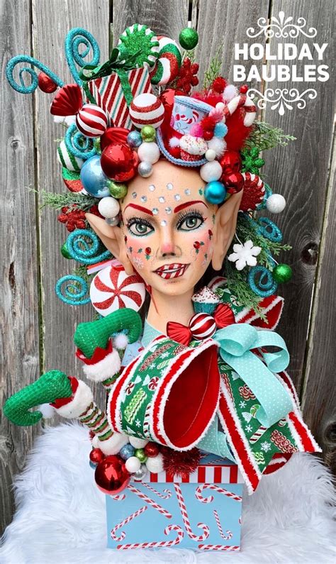 Pin By Becky Woodruff On Crafties Christmas Elf Whimsical Christmas Elf Centerpieces