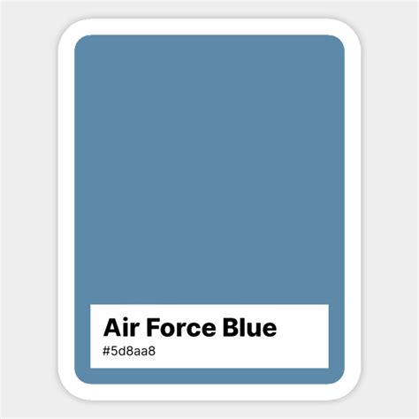 Air Force Blue Blue Sticker Teepublic