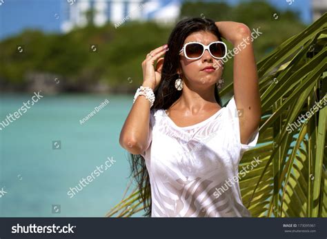 Beautiful Sexy Girl Bikini On Beach库存照片173095961 Shutterstock