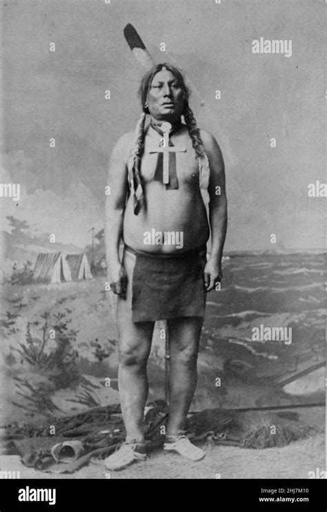 Gall Hunkpapa Chief Full Length Portrait Antique And Vintage Photo