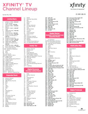 When you order a satellite tv package from dish, you can indulge your other interests and enjoy premium content for less. Top Printable Xfinity Channel Guide | Obrien's Website