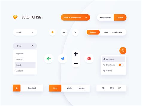Buttons Ui Kit Design For Mobile App And Website Sketch Uplabs