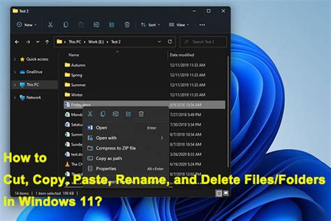 How To Cut Copy Paste And Rename Files Folders In Windows Minitool