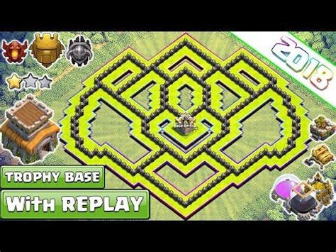 New Best Town Hall Trophy Base With Replay Proof Coc Th