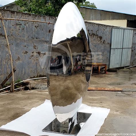 Garden Mirror Polished Stainless Steel Ring Sculpture