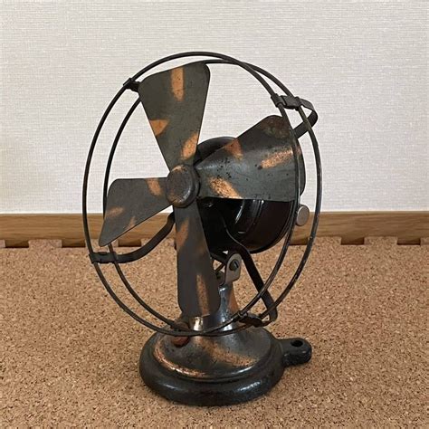 【やや傷や汚れあり】00s 10s 20s アンティーク the mysto mfg co ジャパンカラー 扇風機 fan メタルボックス ビンテージ 30s 40s 50s 60s70s