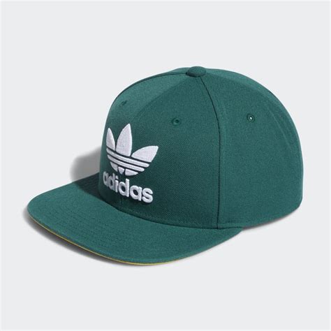 Adidas Trefoil Snapback Hat Green Unisex Lifestyle Adidas Us