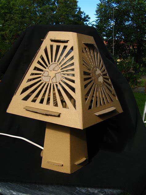 Fadric Recycling Design Cardboard Lamp