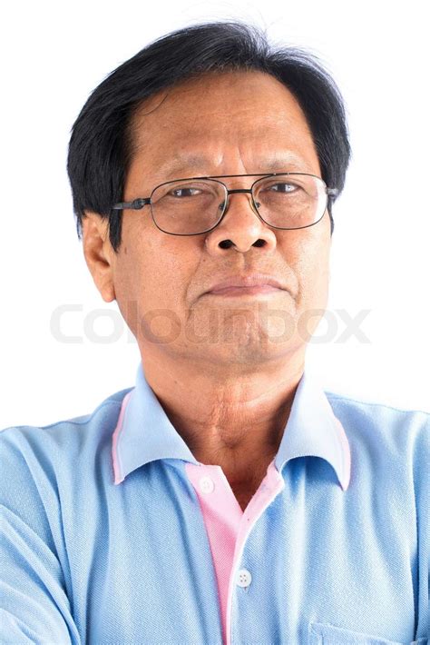 Asian Old Man Stock Image Colourbox