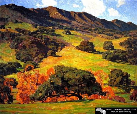 Landscape Paintings And Photographs Verdant Hills William Wendt