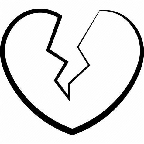 Break Breakup Dumped Heart Heartbreaker Heartbroken Love Icon