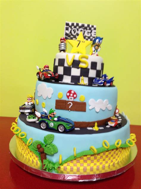 Baby boy birthday cake super mario 16+ ideas #cake #birthday #baby. Mario vs Sonic Birthday Cake (With images) | Sonic ...