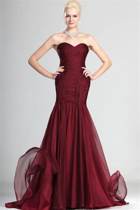 Burgundy Mermaid Prom Dresses Long Sex Pictures