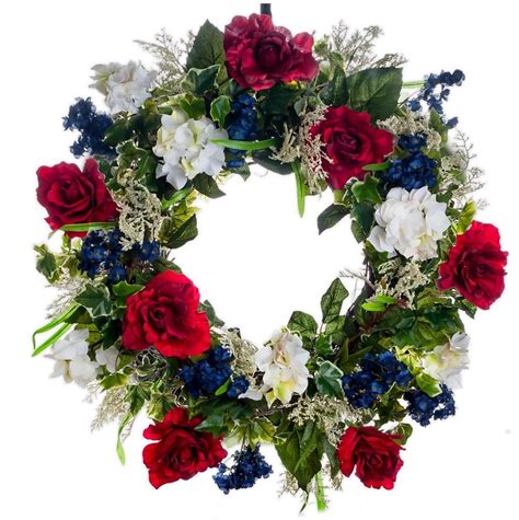 Red White And Blue Patriotic Wreath Limited Edition Flower Wreath