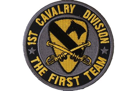1st Cavalry Division Patch The First Team Army Patches Thecheapplace