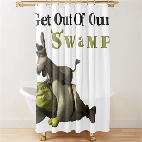 Shrek And Donkey Shower Curtain By Knnugent In 2022 Shower Curtain
