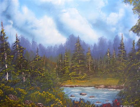 Forest River Excape Painting By Thomas Durgin Fine Art America