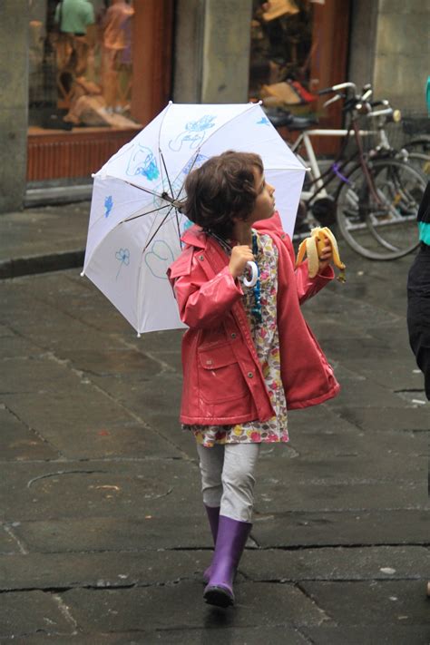 Free Images Road Street Rain Boot Spring Umbrella Color Child