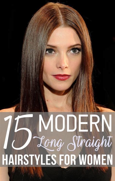 15 modern long straight hairstyles for women