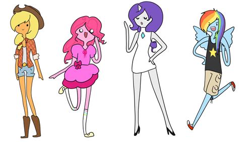 Pony Girls Adventure Time Style My Little Pony Friendship Is Magic