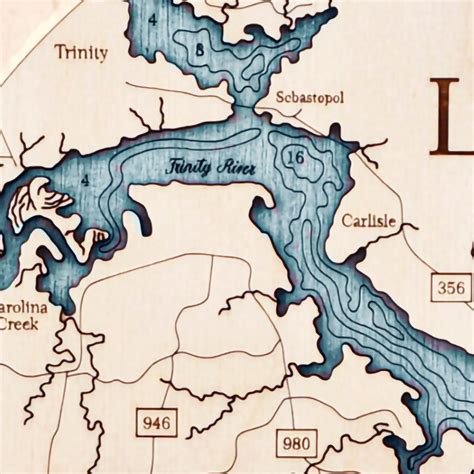 Lake Livingston Nautical Map Clock Sea And Soul Charts