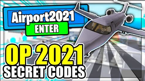 2021 All New Secret Op Codes Airport Tycoon Roblox Youtube