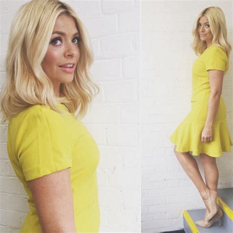 This Mornings Holly Willoughby Dons Vibrant Yellow Dress In Instagram
