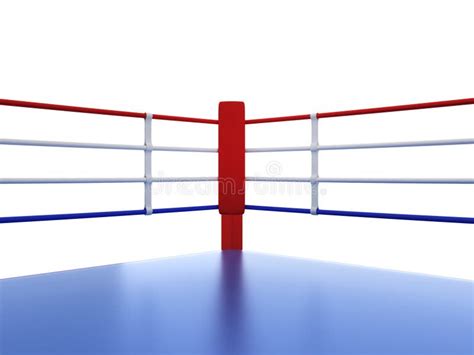 Boxing Ring Isolated White Stock Illustrations 3617 Boxing Ring