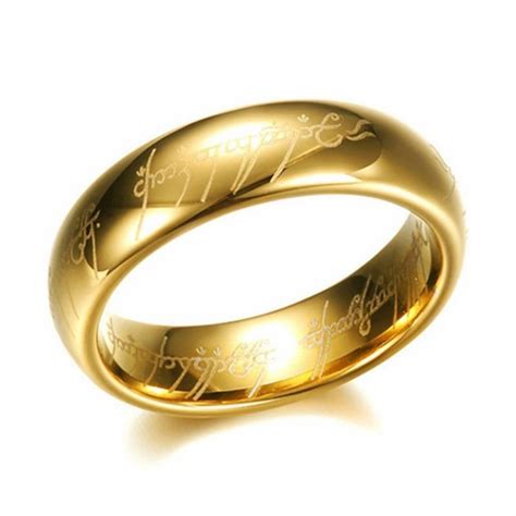 Accessories Lord Of The Rings The One Ring Replica 6mm Gold Poshmark