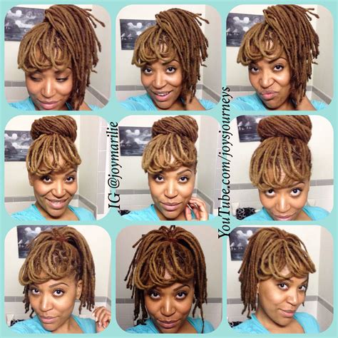 Loc Faux Bangs And Bun Texturizer On Natural Hair Natural Hair Tips