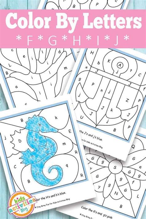Color By Letters Free Printables