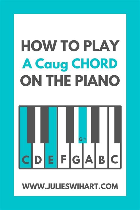 How To Play A Caug Chord On The Piano Learn Piano Piano Chords Chart