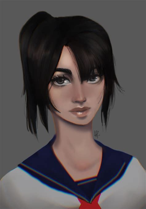 Yandere Chan In Realistic Art Style Caillte Illustrations Art Street