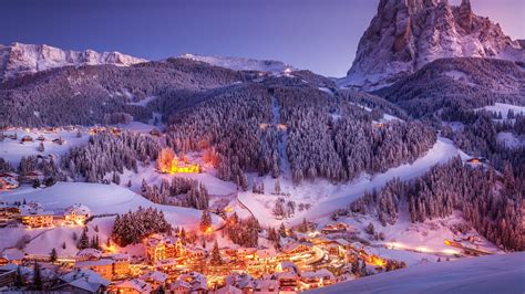 Alpen Berge Stadt Winter Schnee Nacht 750x1334 Iphone 8766s