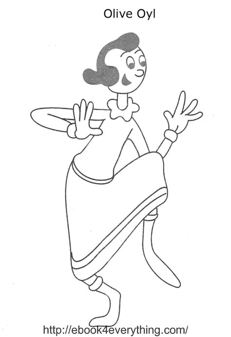 Popeye Coloring Pages Printable Olivia Palito Colorir Para Site My