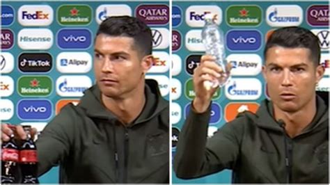 Ronaldo was featured both on the front of a coca cola can as well as in a televised advert where he looked utterly delighted to pour some of the goodness down the gullet after showcasing some football skills. Euro 2020: Coca-Cola reacts to Cristiano Ronaldo's gesture