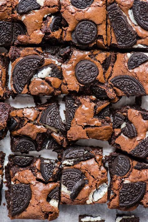 Oreo Brownies Fudgy Chewy Brownies With Oreo Cookies