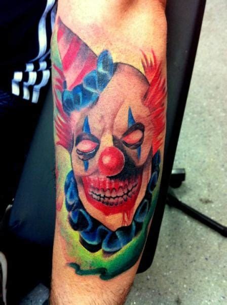 25 Menacing Clown Tattoos Tattoodo