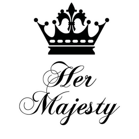 Her Majesty The Queen Crown V2 Wall Sticker Decal World Of Wall