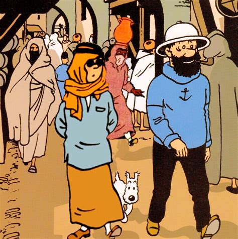 Tintin and Captain Haddock Tintin Cómics Ilustraciones