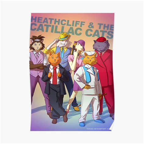 Heathcliff And The Catillac Cats Badass Poster For Sale By Tohad
